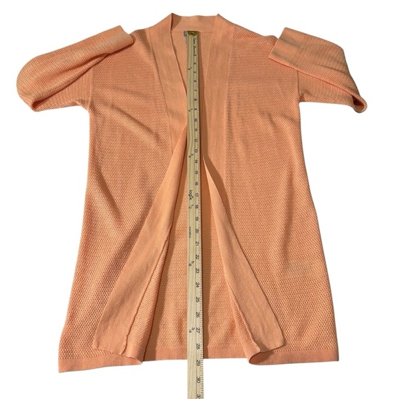 Chico’s Linen Blend Open Front Knit Cardigan Casual Resortwear Layering Size XS - Picture 11 of 14